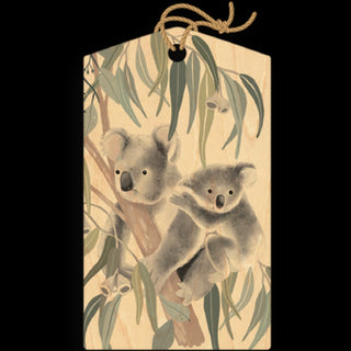 Koala Cuddles Wood Gift Tag