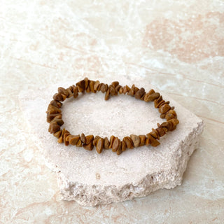 CAMEL AGATE CRYSTAL BRACELET