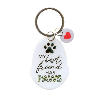 BEST FRIEND HAS PAWS PET KEYRING