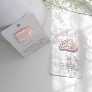 WEDDING BRIDE KEEPSAKE PIN