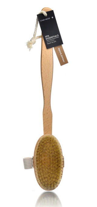 Spa Essentials Natural Sisal Bristle Circular Head Dry Body Brush