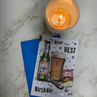 BEST BIRTHDAY EVER BEER CARD