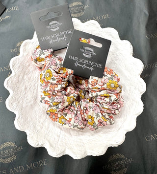 MUSTARD FLORAL SCRUNCHIE