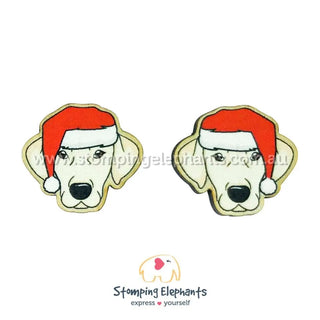 LABRADOR YELLOW CHRISTMAS EARRINGS