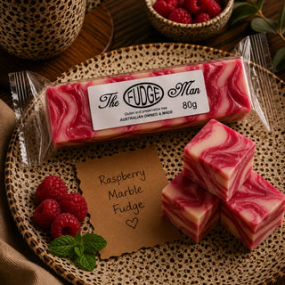 RASPBERRY MARBLE FUDGE - THE FUDGE MAN