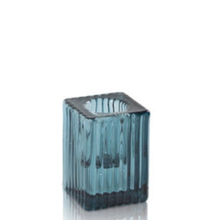 TALL DINNER CANDLE HOLDER (BLUE)