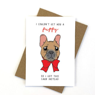 CANDLEBARK PUPPY CARD