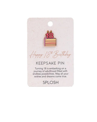 18TH BIRTHDAY KEEPSAKE PIN