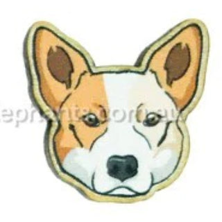 RED CATTLE DOG HEAD EARRINGS