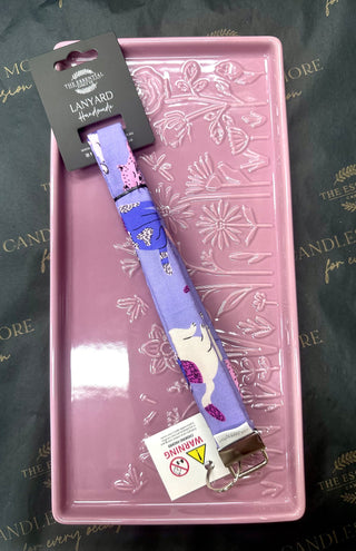 PURPLE CAT LANYARD