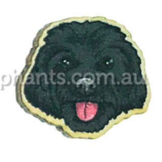 Black Shih Tzu earrings