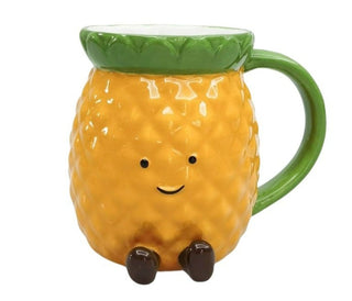 PENNY PINAPPLE MUG - YELLOW 10CM