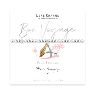 LIFE CHARMS JUST BECAUSE BON VOYAGE BRACELET
