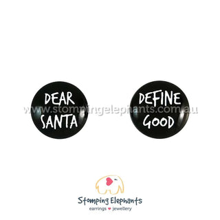 PROMISE I’M GOOD, SANTA! EARRINGS