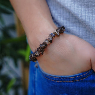 SMOKEY QUARTZ CRYSTAL BRACELET
