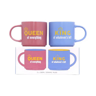 CHEEKY KING AND QUEEN MUG SET