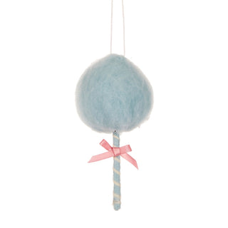 WOOL BLUE HANGING FAIRY FLOSS