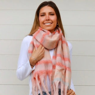 PEACHY PINK SCARF