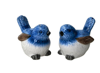 BLUE WREN SALT AND PEPPER SHAKERS