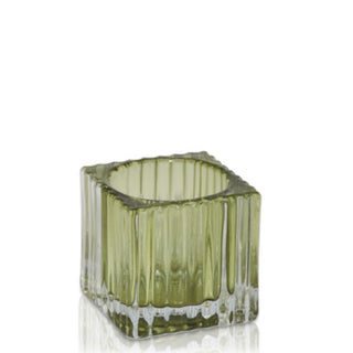 TEA-LIGHT CANDLE HOLDER (GREEN)