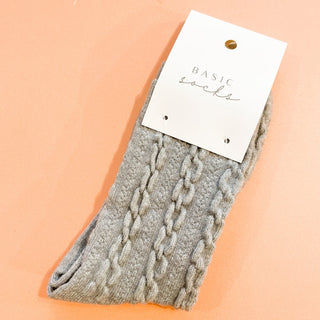 CREW SOCKS - GREY