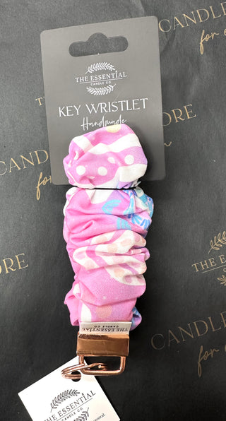 PINK, PURPLE AND BLUE SCRUNCHIE WRISTLET