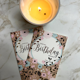 SPECIAL BIRTHDAY WISHES FLORAL CARD