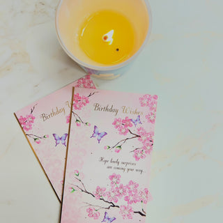 PINK FLORAL BIRTHDAY WISHES CARD