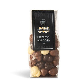 CHOCAMAMA MILK CHOCOLATE CARAMEL POPCORN 150g