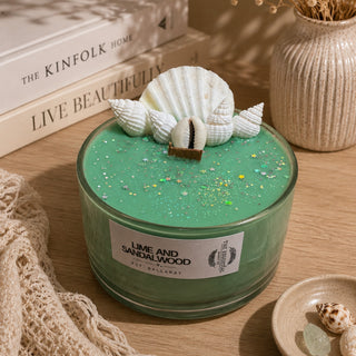 LIME AND SANDALWOOD  - BOHO CANDLE
