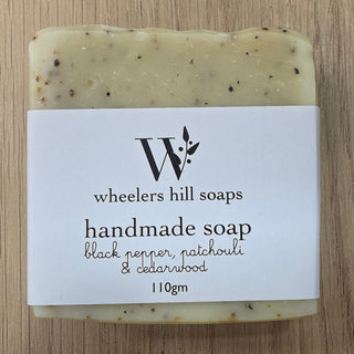 Black Pepper, Patcholi And Cedarwood Block Soap