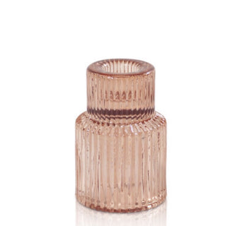 CHAMPAGNE - DOUBLE SIDED STEP CANDLE HOLDER