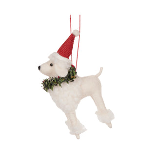WOOL POODLE WITH WREATH