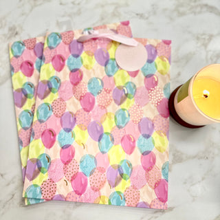 GIFT BAG LRG - PASTEL BALLONS