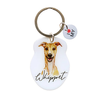WHIPPET PET KEYRING