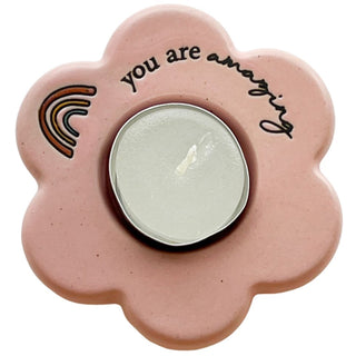 YOU ARE AMAZING DAISY TEA-LIGHT HOLDER