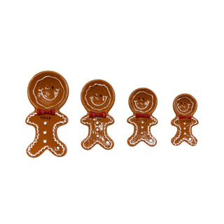 S/4 G/BREAD MEASURING SPOONS CER 5X11CM