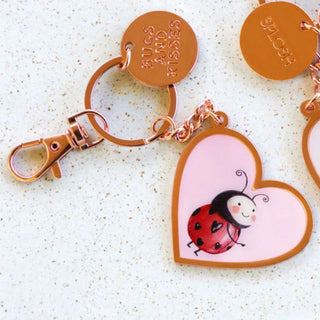 VALENTINES DAY LADYBUG KEYRING