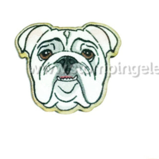 White English Bulldog Earrings