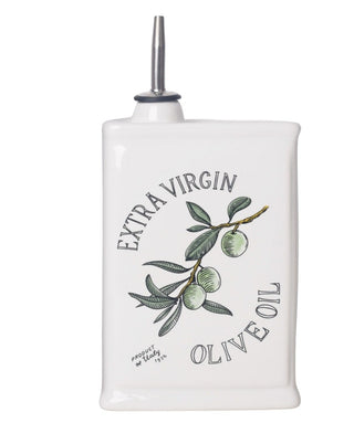OLIVE OIL DECANTER - WHITE