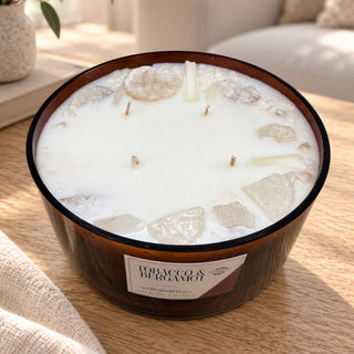 TOBACCO AND BERGAMOT  - CANDLE CAKE