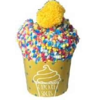 CUP CAKE SOCKS - HUNDREDS AND THOUSANDS