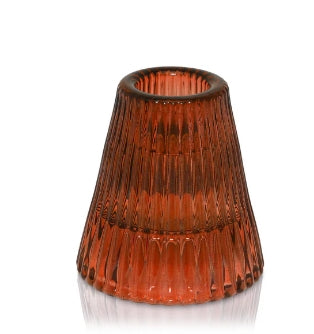 AMBER - VINTAGE DOUBLE-SIDED CANDLE HOLDER