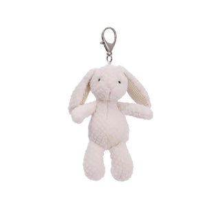 MARY MEYER NUBBY BUNNY WHITE BAG CHARM