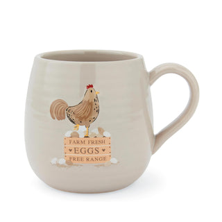 HEN HOUSE LANE BELLY MUG - FARM FRESH EGGS