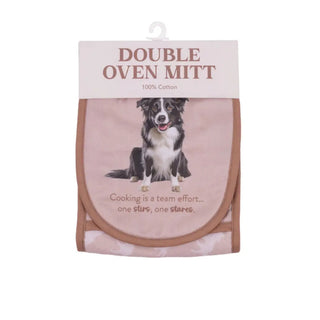 BORDER COLLIE OVEN MITT