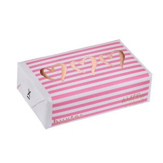 PINK STRIPES WITH ROSE GOLD HEART SOAP