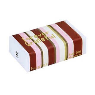 “CHOC MULTI STRIPES” FOREVER GRATEFUL SOAP - BASIL, LIME & MANDARIN