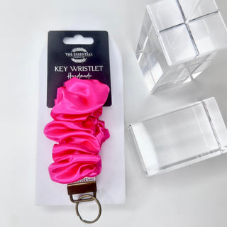 BRIGHT PINK - KEY WRISTLET