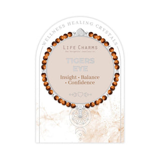LIFE CHARMS TIGERS EYE BRACELET